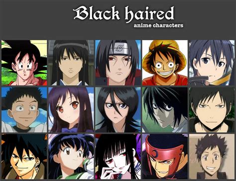 black hair anime character|black hair anime protagonist.